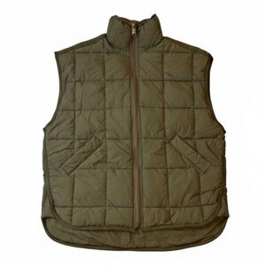 Puffer Vest in Olive Green
